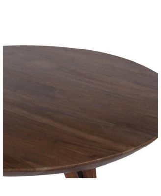 Portola Solid Acacia Wood Dining Table, Brown