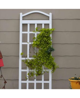 Dura-Trel Cambridge 28 x 75 Inch PVC Vinyl Outdoor Garden Patio Trellis, White