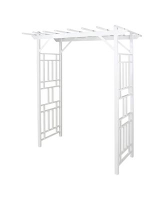 Dura-Trel Wellington Arbor 72" x 85" Outdoor Garden Arch Lattice Trellis