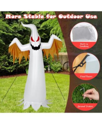 6 ft Halloween Inflatable Ghost Quick Blow up Halloween Decor with LED Lights