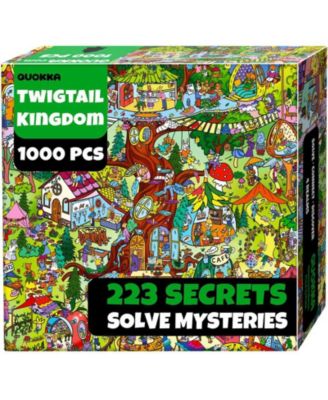 1000 Piece Puzzle for Adults with 223 Hidden Secrets & Audio Story – Blush Lotus Kingdom