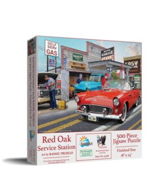 Red Oak Service Station 500 piece Jigsaw Puzzle for Adults