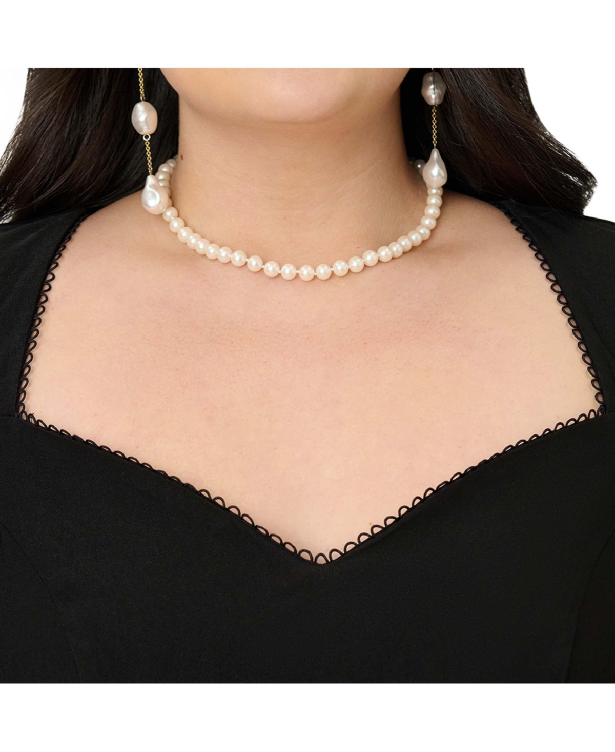 Unique Vintage Plus Sweetheart Swing Dress