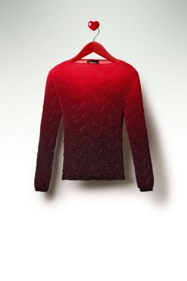 Women's Gradient texture blouse