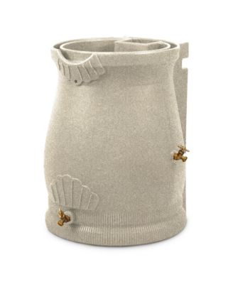 RWURN50-SAN 50 Gallon Rain Water Saver Wizard Barrel Urn, Sandstone