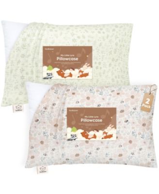 2-Pack Lyra Muslin Toddler Pillowcases 13x18, Organic Cotton Muslin Kids Pillow Case for Girls, Boys, Sleeping, Travel