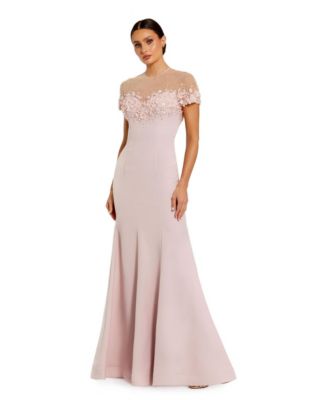 Women's Mermaid Crepe Gown