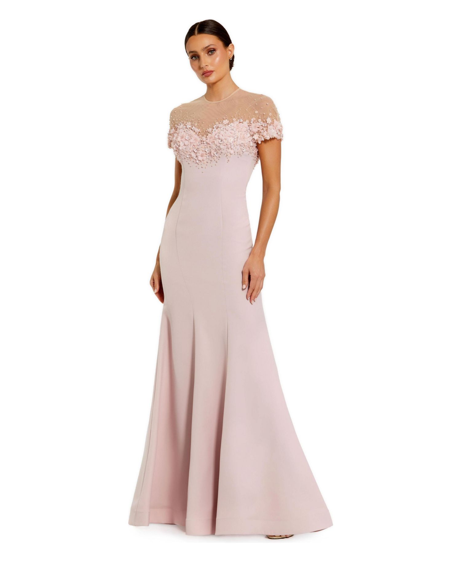 Women's Mermaid Crepe Gown