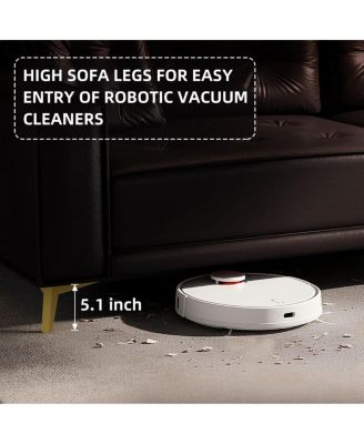 92" Faux Leather King Size Convertible Pull-Out Sleeper Sofa Bed with Wide Armrests & Pillows, 4-Seater