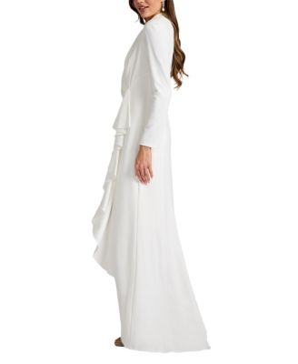Women's Markum Long-Sleeve Flounce Gown