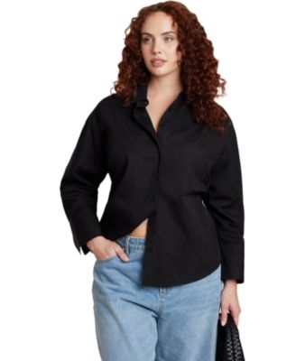 Women's Tie Back Button Up Top