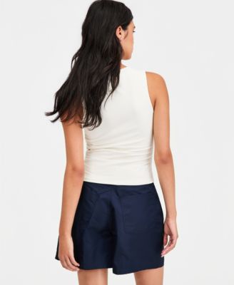 Women's Sleeveless Ruched Top