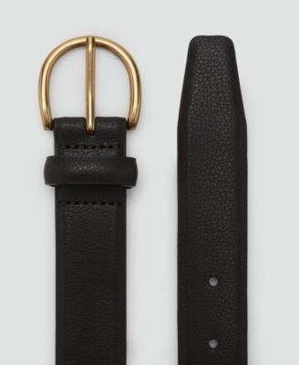 Men's Pebbled Leather Belt
