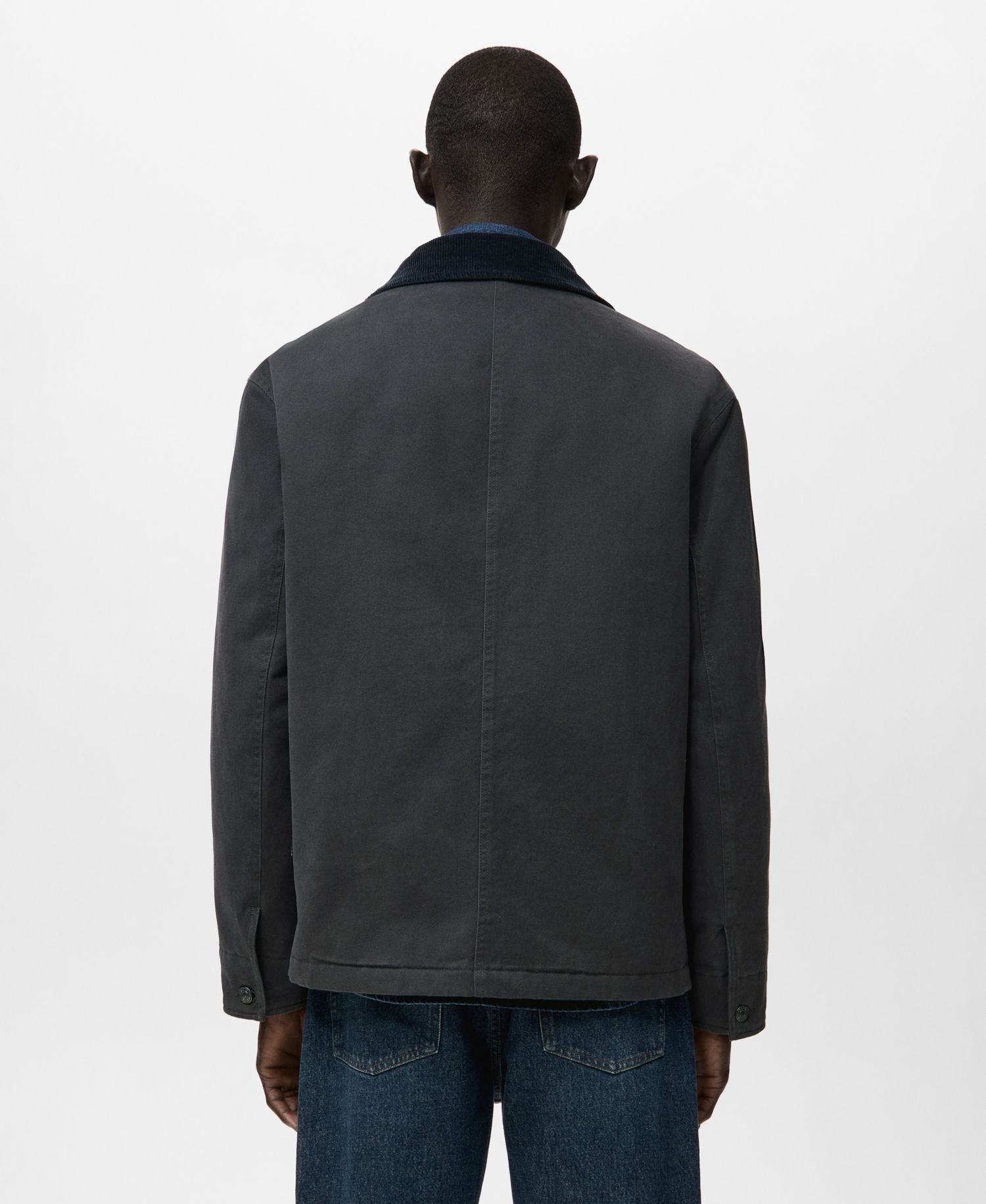Men's Corduroy Collar Quilted Jacket