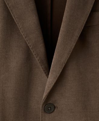 Men's Structured Slim Fit Cotton Blazer