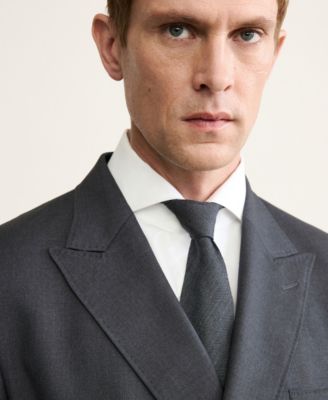 Men's Wool Flannel Double-Breasted Jacket