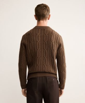 Men's Wool Braided Sweater