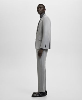 Men's Stretch Fabric Super Slim-Fit Suit Pants