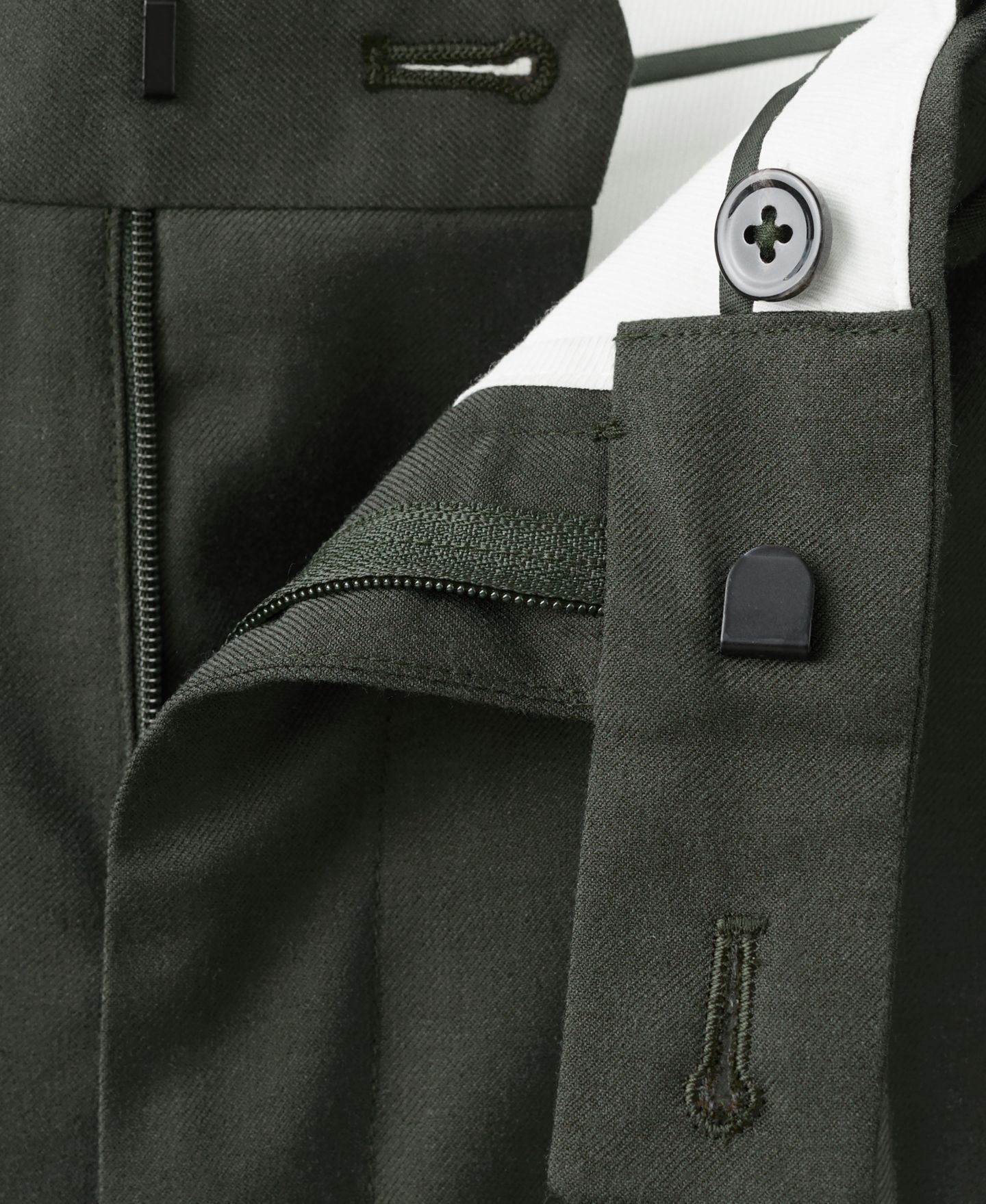 Мужские брюки MANGO Milan Slim-Fit Suit, цвет: Хаки — фото 7