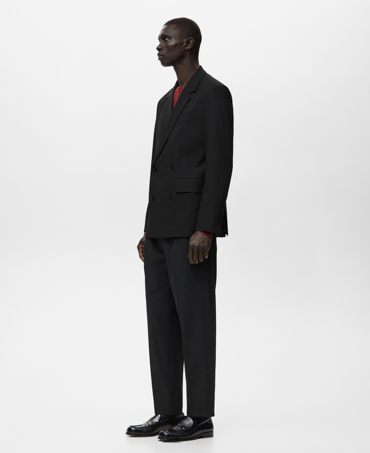 Mango Men's Boston Regular-Fit Double-Breasted Suit Blazer