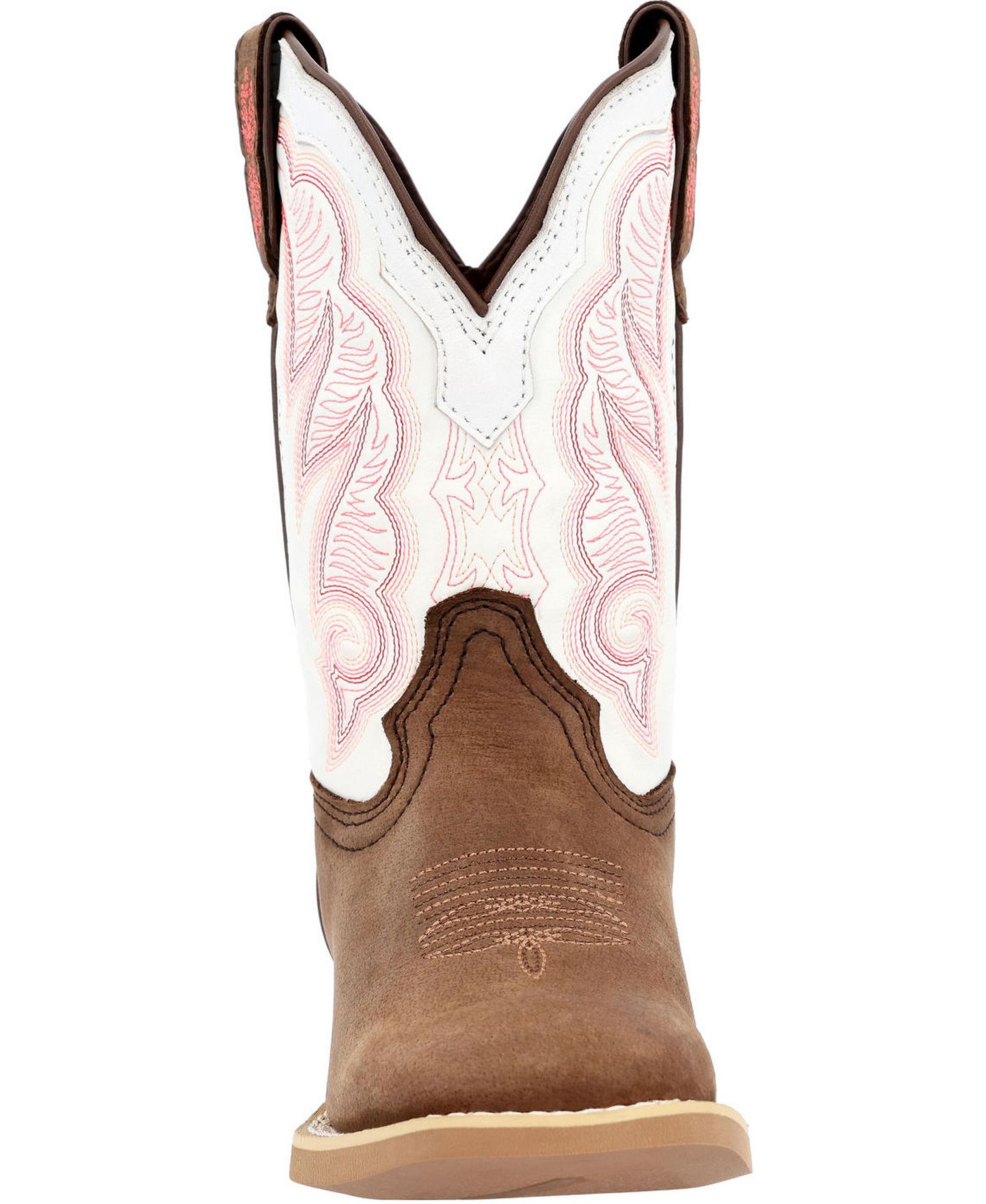 Детские ботинки Durango Lil' Rebel Pro Trail Brown and White Western Boot, цвет: Коричневый / Белый — фото 10