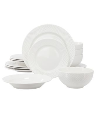 Kim Hobnail 16-Pc. Dinnerware Set, Service For 4
