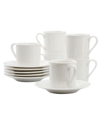 Aspin Espresso Cup & Saucers, Service For 6