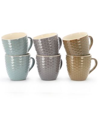 Honeycomb Mugs, Set of 6
