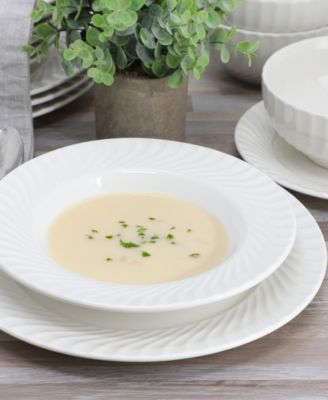 Julia Scalloped 16-Pc. Dinnerware Set, Service For 4