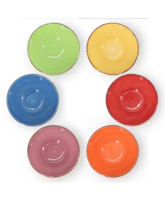 Color Ridge Cereal Bowls, Set of 6