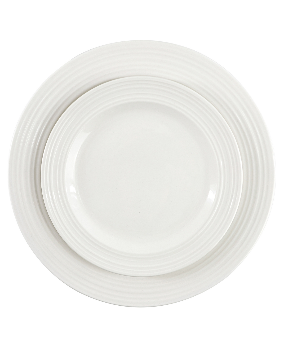 Elama Nikki Ribbed 18-Pc. Dinnerware Set, Service For 6