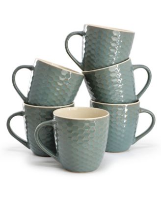 Honeycomb Mugs, Set of 6