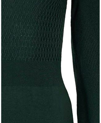 Women's Organic Mock Neck Bodice Stitch Sweater Dress