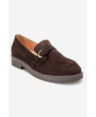 Women Galea Buckled Leather Loafers