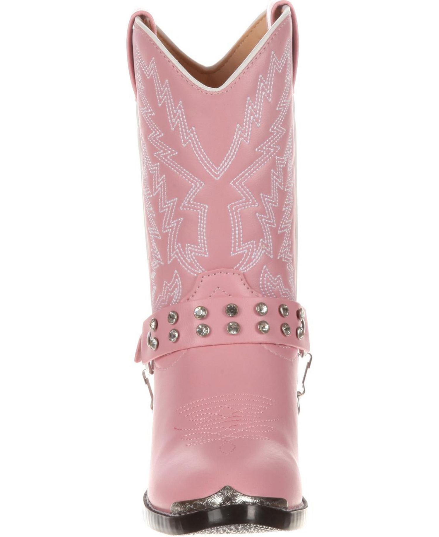 Lil' Little Kid Pink Rhinestone Western Boot