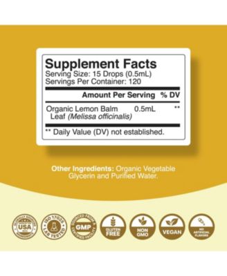 Lemon Balm, Lemon, 2oz