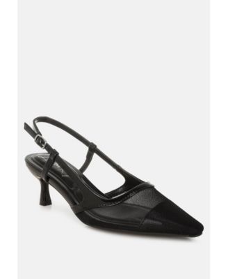 Womens Florina Snip-Toe Slingback Heel Sandals