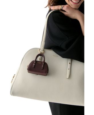 Pebbled Leather Nano Carryall Bag Charms