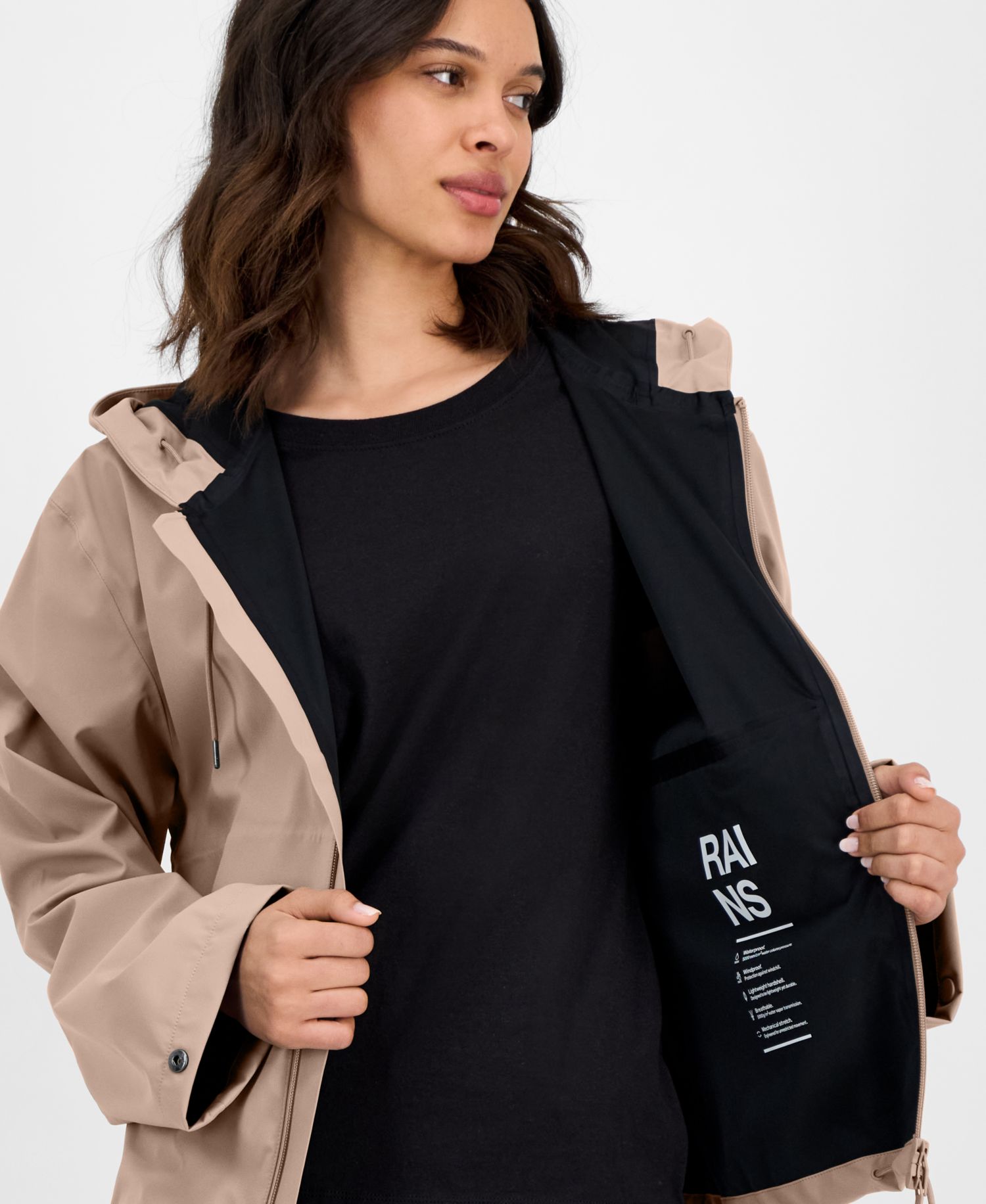 Women's Zip-Front Hooded Drawstring Jacket