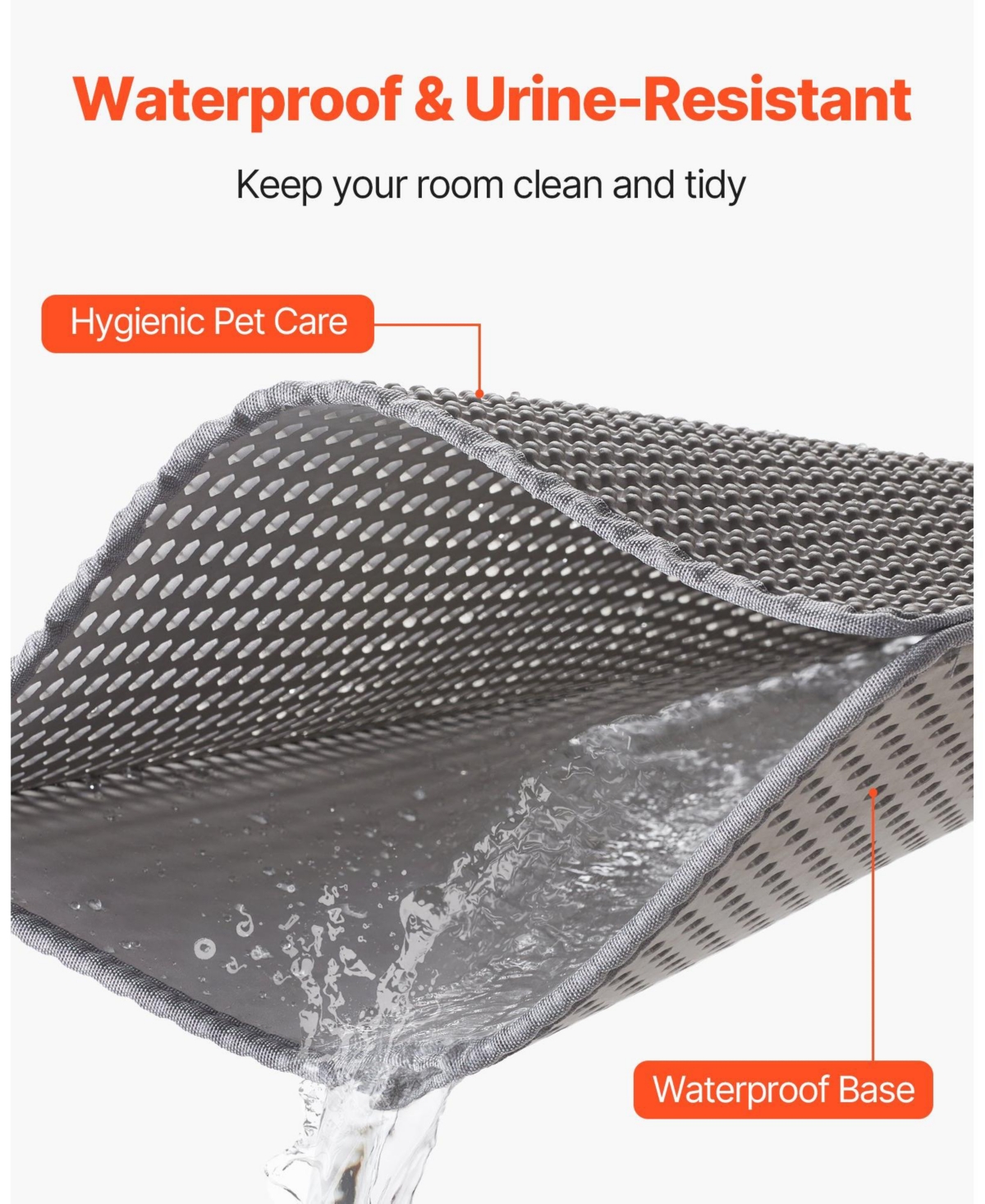 Double-Layer Honeycomb Cat Litter Mat, 24" x 15"