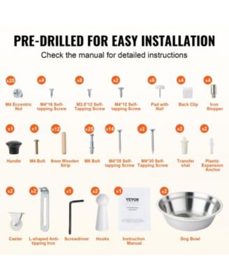 Elevated Pet Feeding Station with Tilt-Out Storage Cabinet, Small