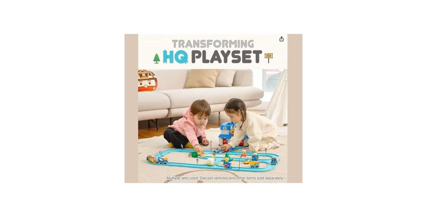 Детский игровой набор Robocar Poli Transforming Headquarters 28-Piece Playset, Ages 3+ — фото 5