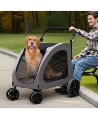 Heavy-Duty Pet Stroller with Adjustable Handle, Holds up to 160 lbs.