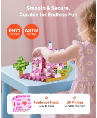 Magnetic Blocks 100-Piece Princess Castle Magnetic Cube Building