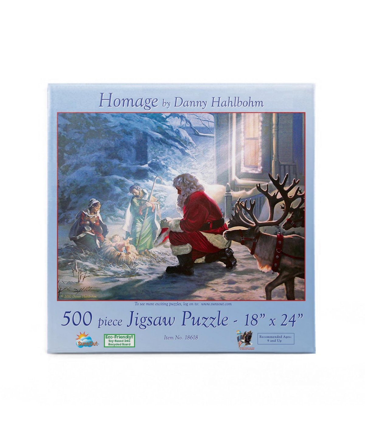 SunsOut Homage 500 piece Jigsaw Puzzle for Adults Christmas