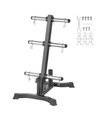 Weight Plate Rack, L-Frame Plate Tree for 2-Inch Weight Plates, 1000 lb Capacity Storage Stand