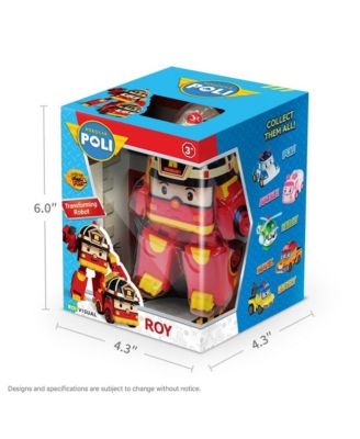 4" Transforming Robot Fire Truck - Roy | Emergency Rescue Vehicle Action Figures | Kids Educational Pretend Play Toy