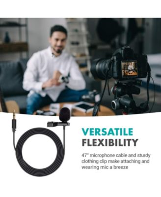 DOM1 Lavalier Omnidirectional Condenser Microphone for DJI Osmo Handheld 4K Camera