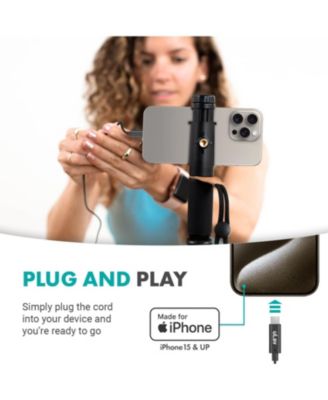 uLav-L-Duo Digital Dual iPhone 15/16 Lavalier Omnidirectional Clip on Microphone (USB-C)