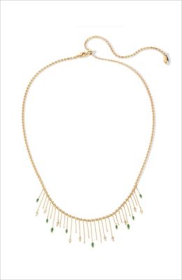 Verdant Whisper Tassels Necklace